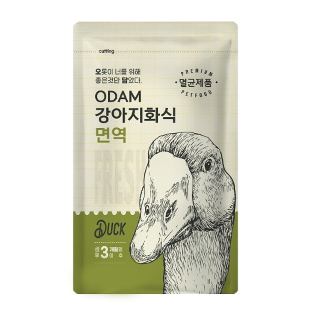 오담 강아지 화식 오리 1kg 습식 수제 사료