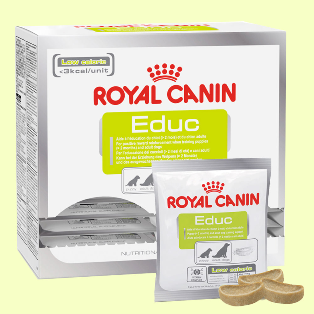 로얄캐닌 에듁 강아지 영양제 비타민 훈련용간식 50g 10개