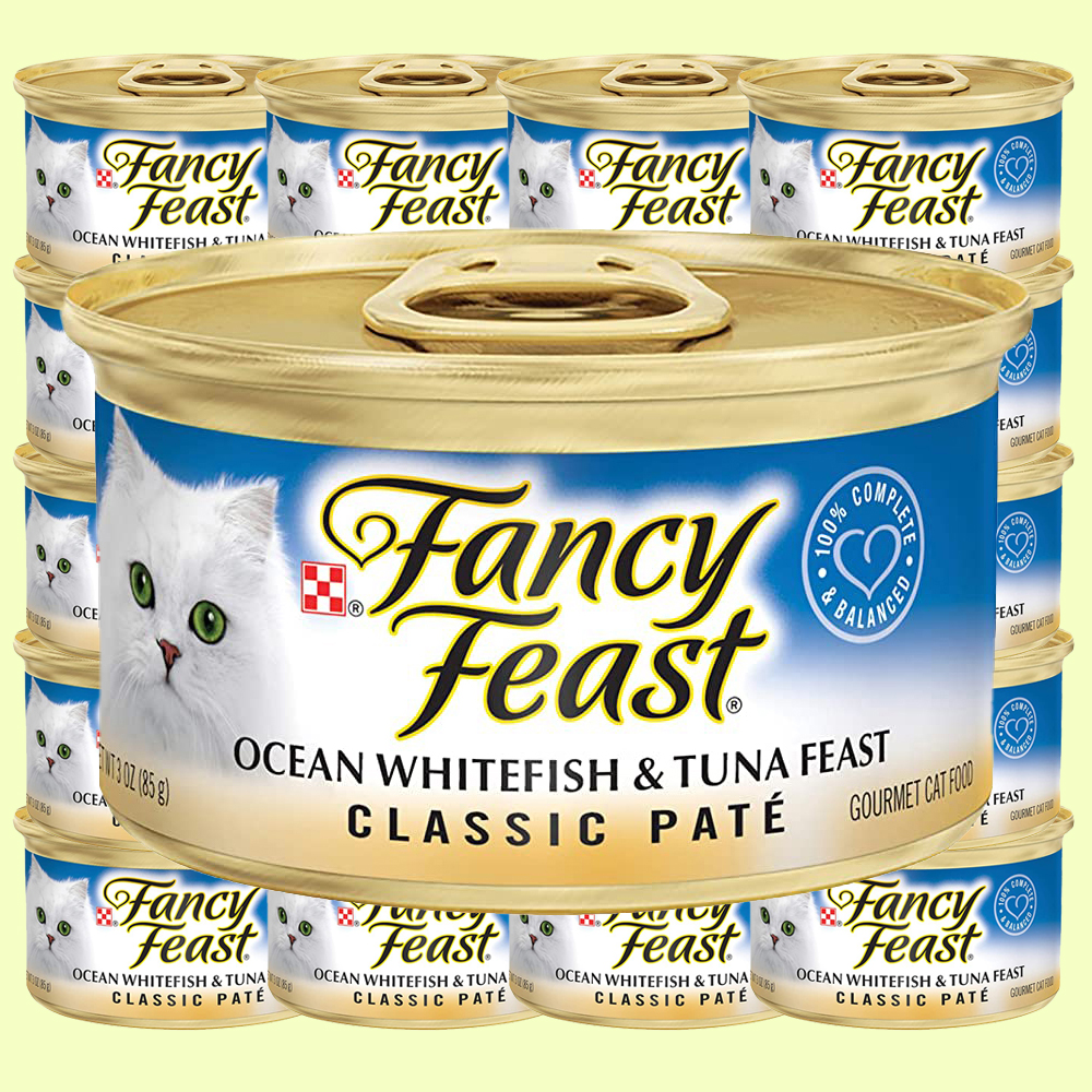 팬시피스트 화이트라벨 고양이 캔사료 주식캔 참치 흰살 생선 85g 4개